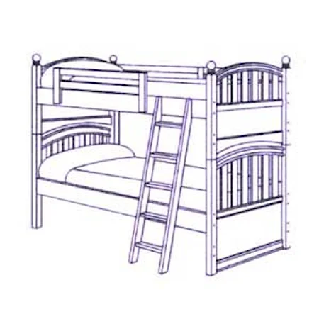 Contentment Twin-Over-Twin Bunk Bed