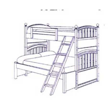 Contentment Twin-Over-Double Bunk Bed