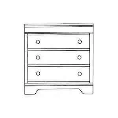 Three-Drawer Bachelor's Chest