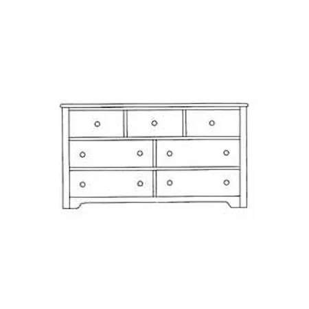 Seven Drawer Dresser