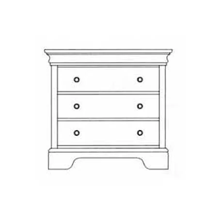 Three-Drawer Bachelor's Chest