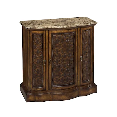 Marble Top Accent Cabinet