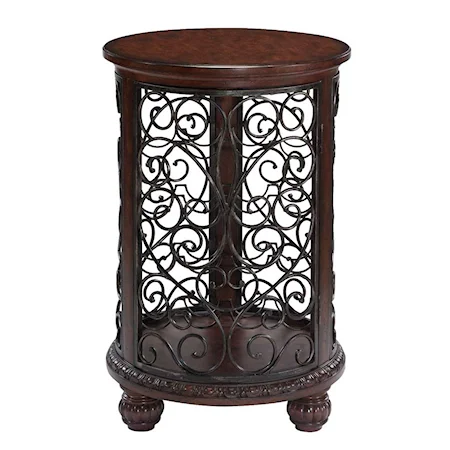 Round wine cabinet