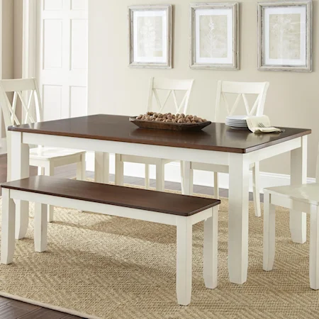 Cottage Style Two-Tone Table