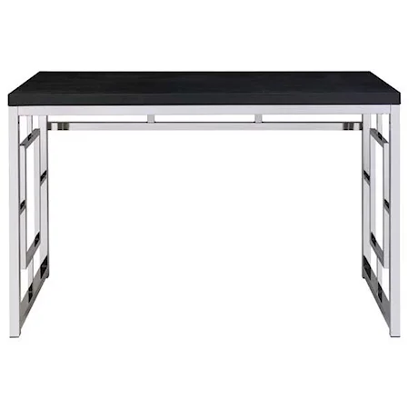 Contemporary Desk with Chrome Base