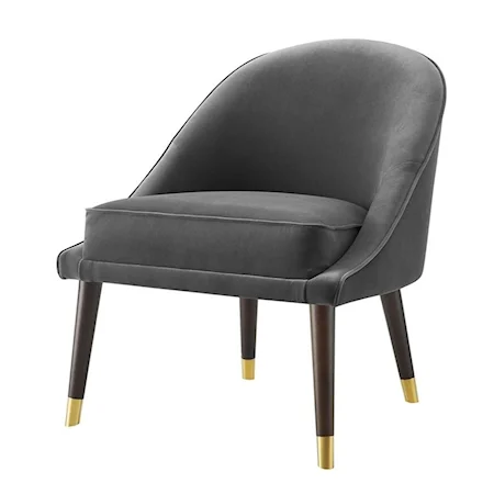 Mid-Century Modern Velvet Accent Chair