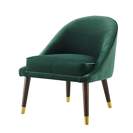 Mid-Century Modern Velvet Accent Chair