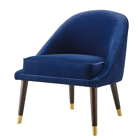 Mid-Century Modern Velvet Accent Chair