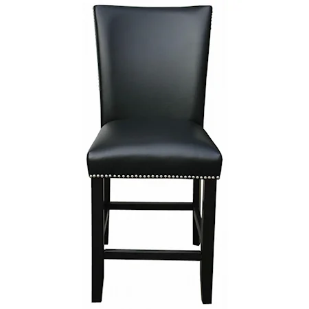 Upholstered Parsons Counter Chair with Nailhead