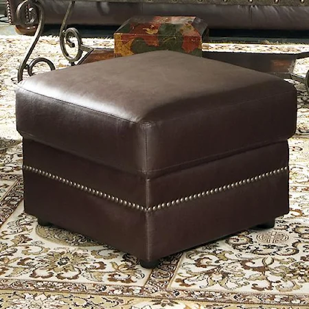 Leather Ottoman