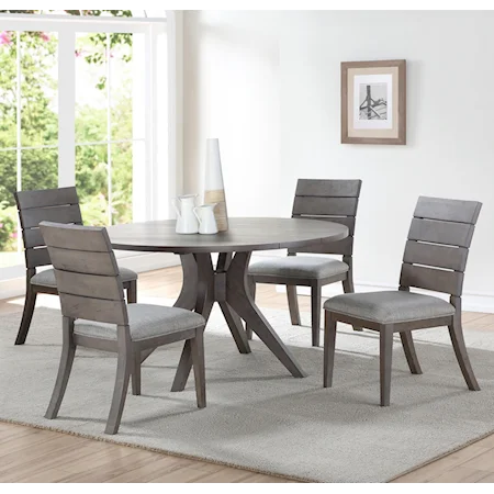 Contemporary 5 Piece Table and Chair Set