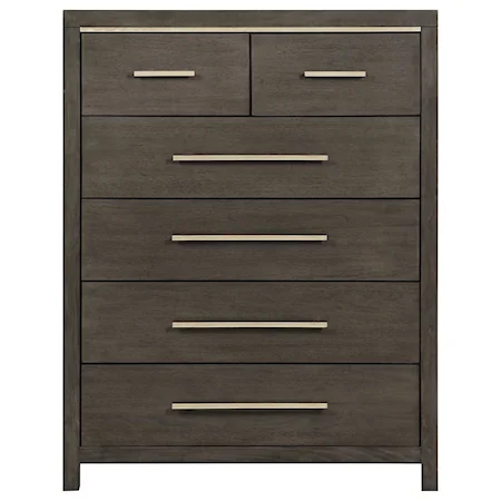 Contemporary Chest with 6 Drawers