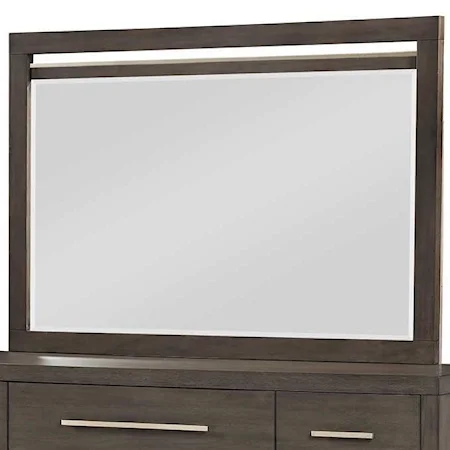 Contemporary Mirror with Cutout Detail