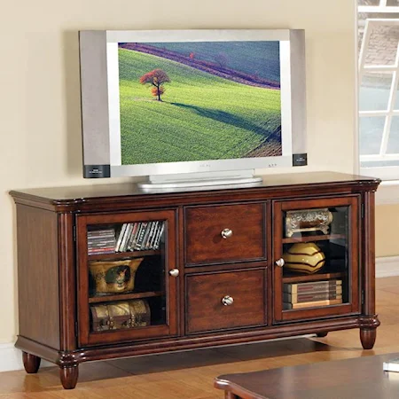 TV Cabinet with Glass Doors