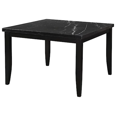 Contemporary Square Counter Dining Table with Marble Top