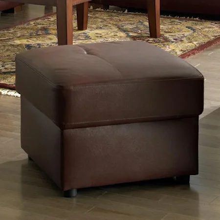 Leather Ottoman