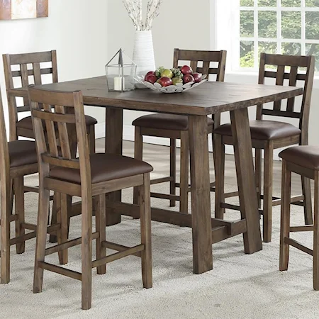 Rustic 5 Piece Dining Set