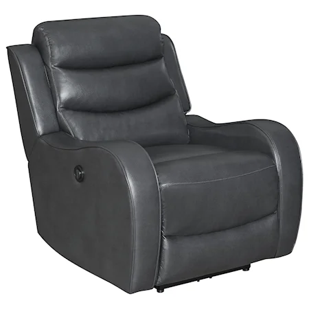 Power Recliner Chair with Channel Tufted Back