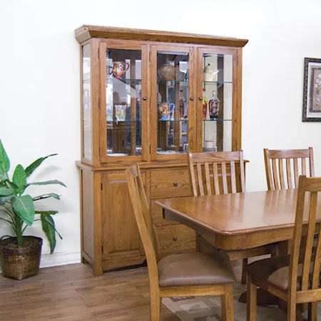 China Cabinet with 3 Drawers