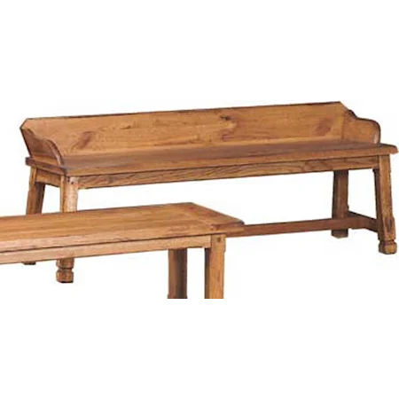 Rustic Oak Buggy Bench