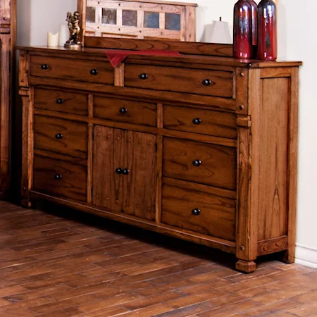 Rustic Dresser with Doors