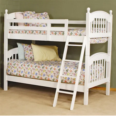 Twin Bunkbed with Guard Rails and Ladder
