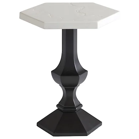 Outdoor Hexagonal Accent Table