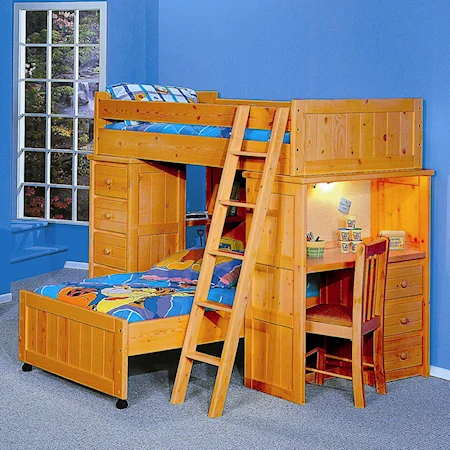 Twin/Twin Roundup Modular Loft Bed