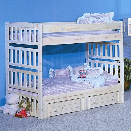 Twin-Over-Twin Arch Bunk Bed