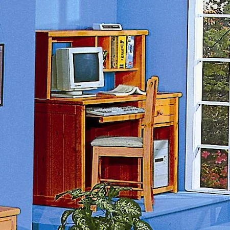 Youth Computer Desk with Hutch