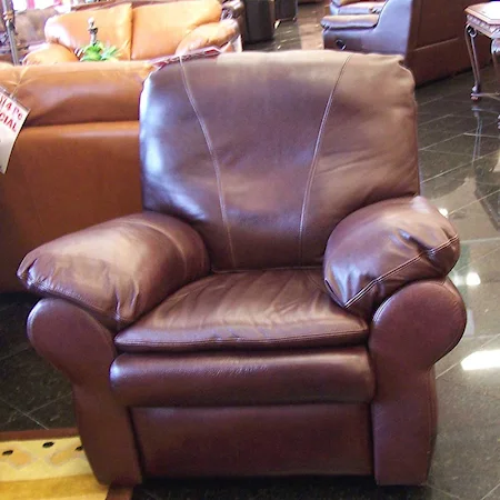 Leather Glider and Swivel Recliner