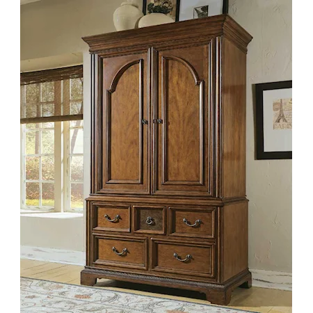 Five Drawer, Two Door Bedroom Armoire