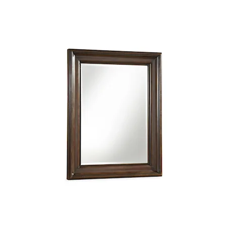 Rectangular Dresser Mirror with Wooden Frame