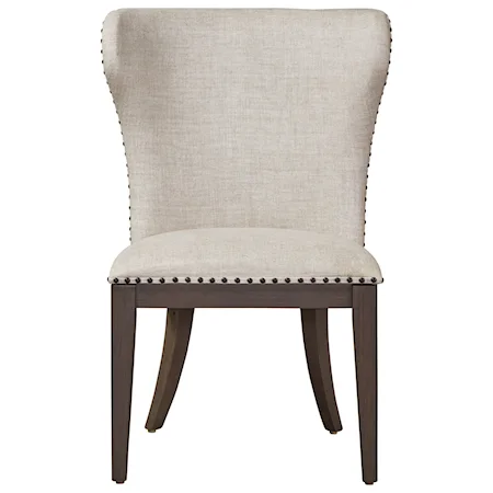 Bladwin Upholstered Side Chair with Nailhead Tack