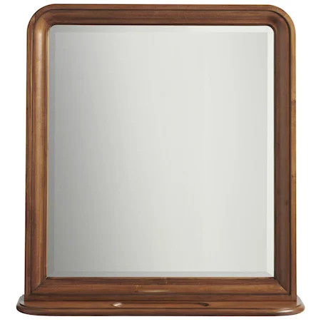 Transitional Storage Mirror with Felt-Lined Jewelry Slots