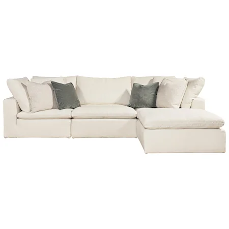 4 Piece Sectional with RAF/LAF Ottoman Chaise
