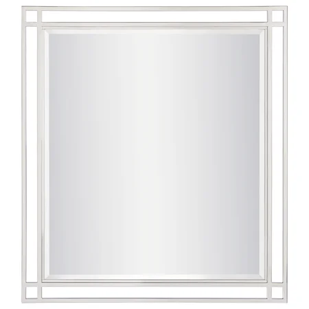 Glam Mirror with Stainless Steel Frame