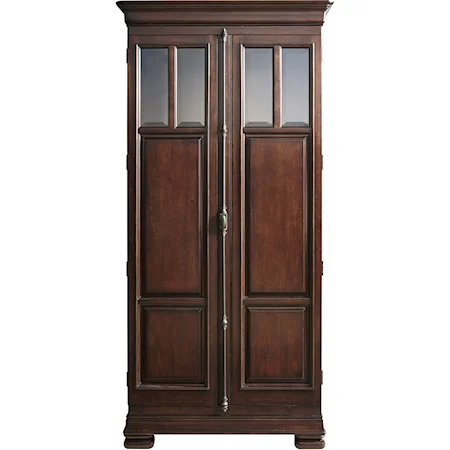 2 Door Cabinet with Adjustable Shelves and Touch Lighting