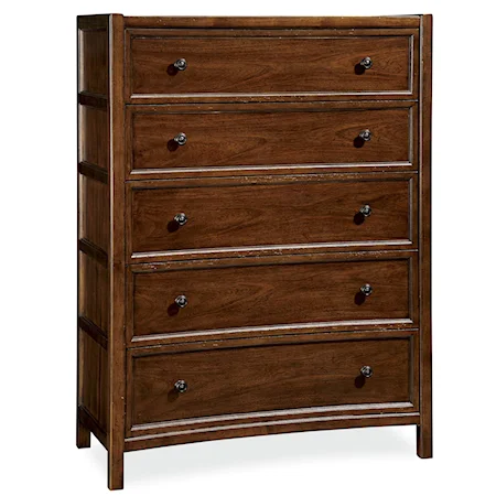 5 Drawer Chest with Knob Hardware