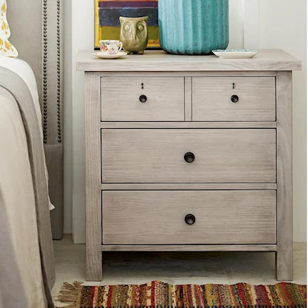 Dorian 3-Drawer Nightstand with USB Ports