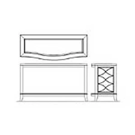 Sofa Table with Shelf