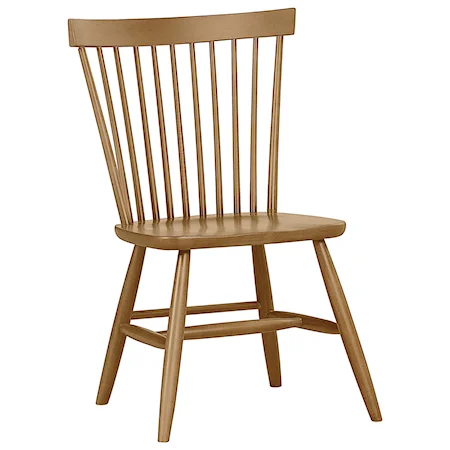 Solid Wood Desk Chair with Spindle Back