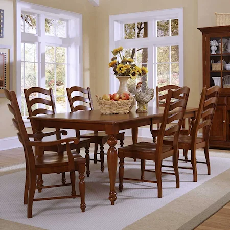 Table / Dining Table and Ladderback Chair Set