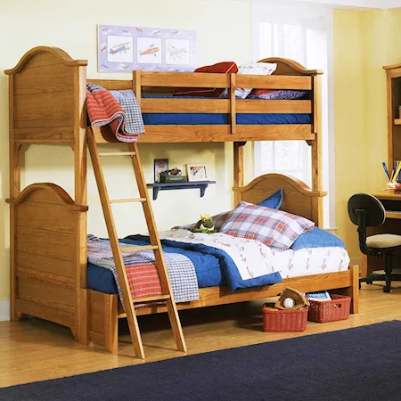 Bunk Bed with Full Size Extension and Ladder