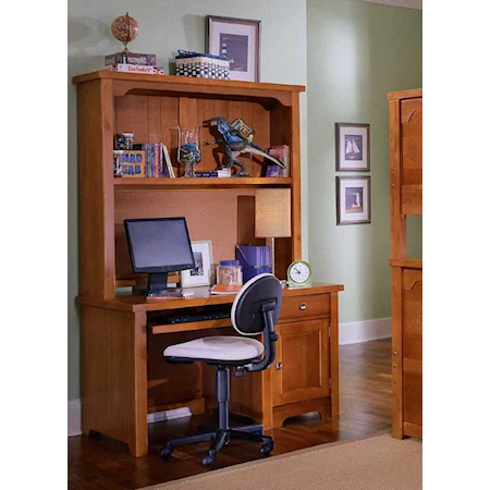 Luxurious Computer Desk and Hutch