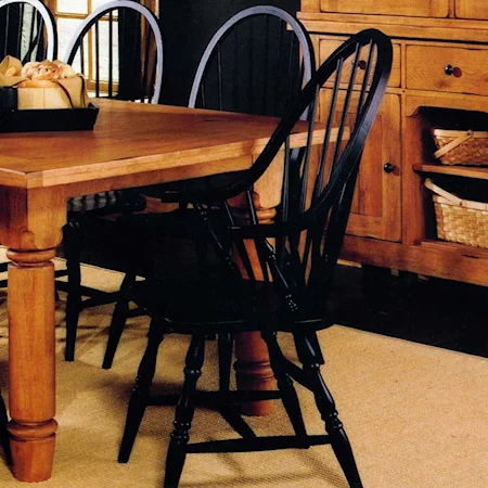 Rustic Windsor Arm Chair