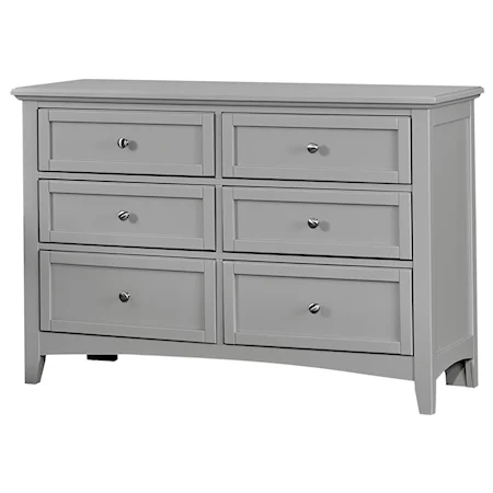 Casual Double Dresser - 6 Drawers