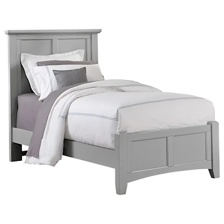 Twin Mansion Bed with Low Profile Footboard