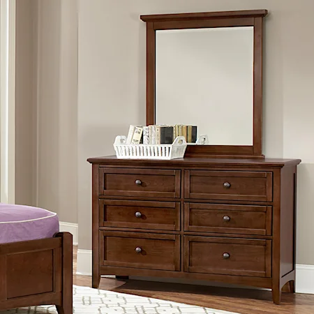 Double Dresser & Small Landscape Mirror