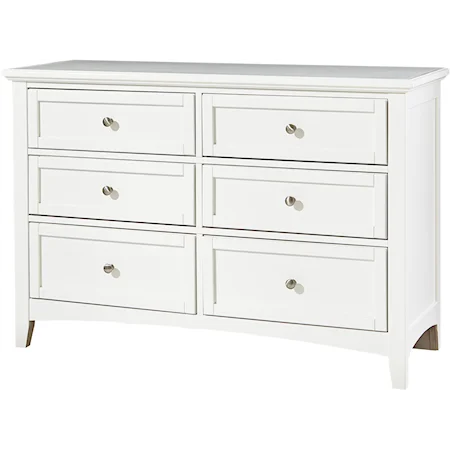 Casual Double Dresser - 6 Drawers